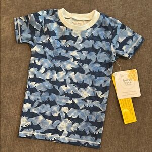 Burts Bees Shark Tshirt 4T NWT
